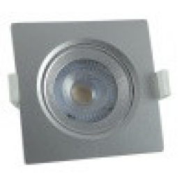 TR 416 7W 500lm 4200K ezüst négyzet spot lámpa 90x90x45mm